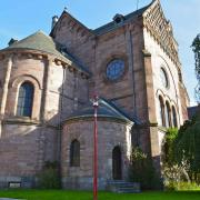 Le chevet , une absidiole et le transept sud