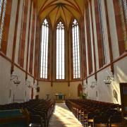 Le choeur servait au culte catholique