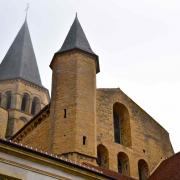 Le clocher du transept  et une tourelle Sud-Est