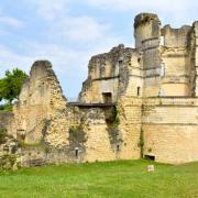 Le corps de logis et la tour vus depuis les écuries