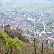Le Giersberg surplombe Ribeauvillé et la plaine d'Alsace