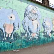 Le mur du marché où étaient attachés les bestiaux au XIX siècle