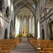 Le nef vue depuis la tribune d'orgue