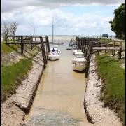 Le port à marée basse