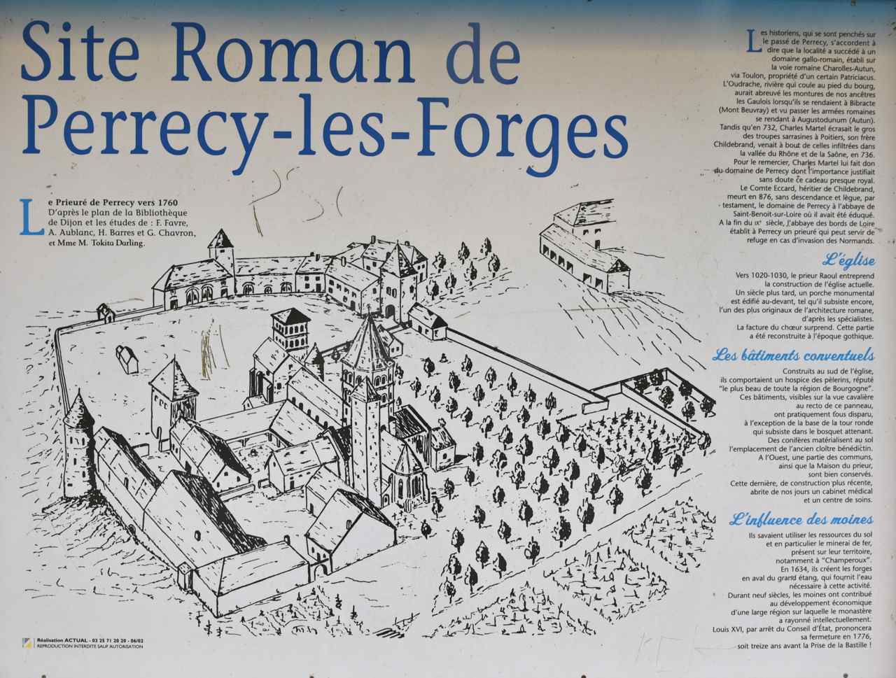 Le prieuré Saints-Pierre et Benoît de Perrecy-les-Forges date de 876