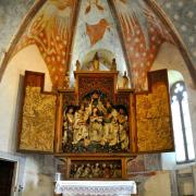 Le retable du choeur de 1525, de Hans Loi représentant...