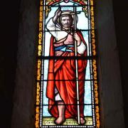 .. le vitrail de saint Jean Baptiste