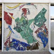 Les amoureux-Mosaïque de Marc CHAGALL