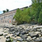 Les fortifications vues depuis le pied du fort de la Brèche
