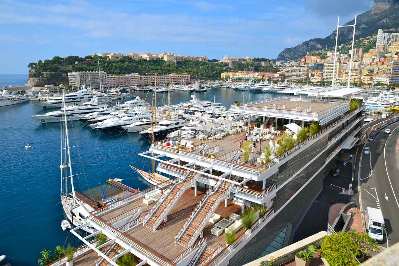Les terrasses du Yacht Club de Monaco