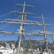 Les trois mâts du Belem et ses vergues volantes