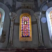 Les vitraux de l'abside en cul de four