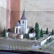 Maquette de l'église fortifiée en 2017