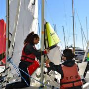 Mise en place de la grand'voile