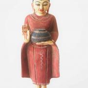 Moine tibétain geste d'absence de crainte de protection