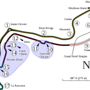 Le circuit de la formule1de Monte-Carlo,  utilisé pour la 1ère fois par la Formule E