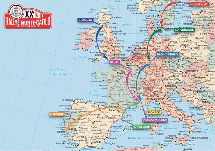 PARCOURS DE CONCENTRATION : Les six villes de départ