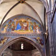 Peinture de la nef à la croisée du transept