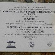 Le Chemin de Nasbinals à St Chély-d'Aubrac est inscrit au patrimoine mondial de l'UNESCO