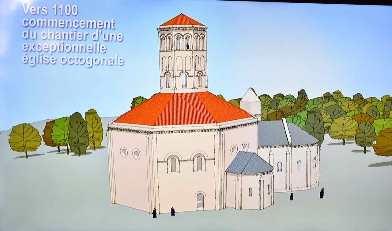Photo du diaporama de présentation de l'abbaye