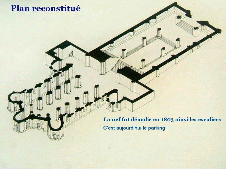 Plan reconstitué de la crypte St Eutrope