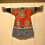 Robe de cérémonie lonpao pour femme tissée en kesi-Soie
