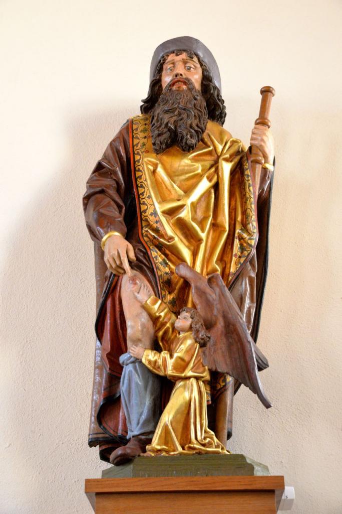 Saint Roch statue du XVI° siècle