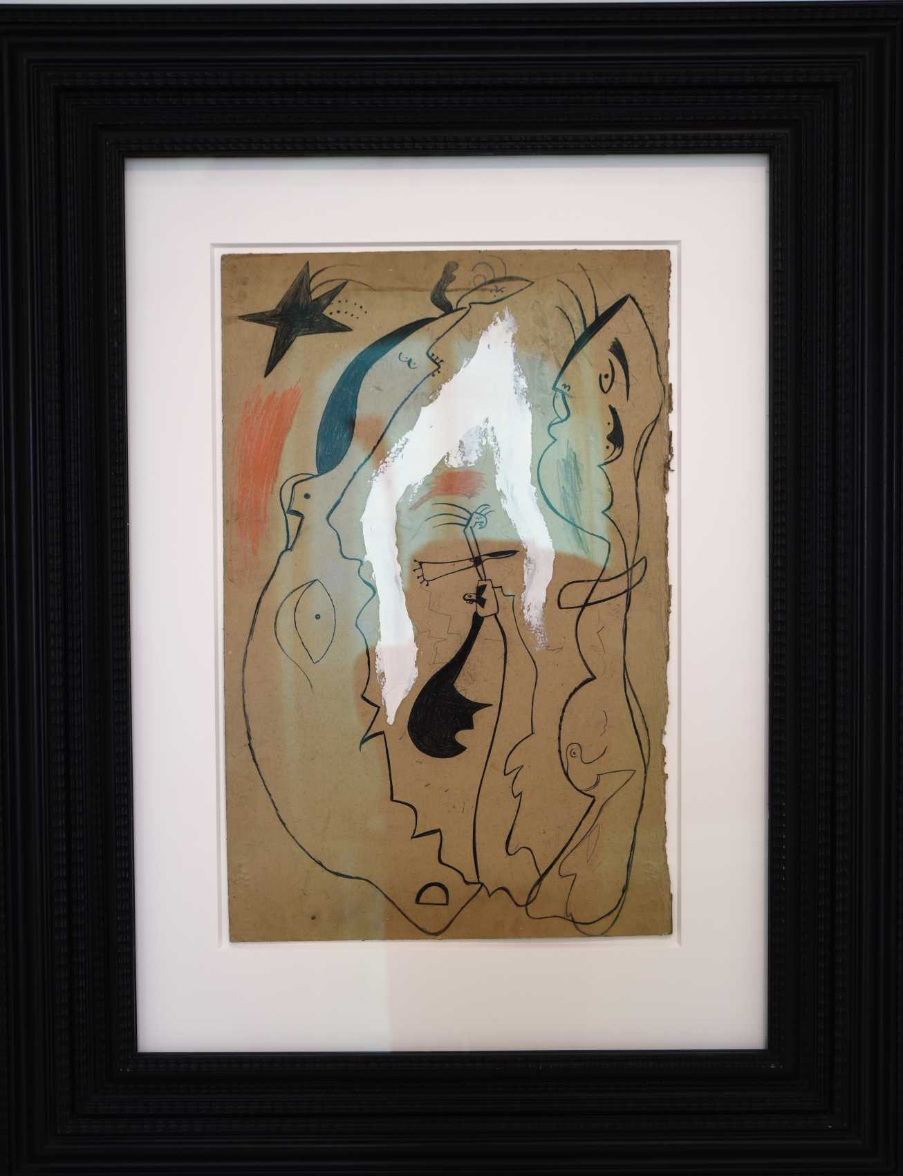 Sans titre  (Intitulé personnage par Pierre Matisse 1934 huile crayon de cire 75x49 cm
