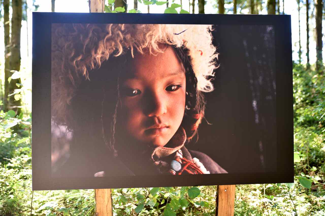 Tashi Tchudun (6 ans) Petite fille nomade, haut-plateau du Chang Tang