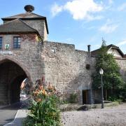 Une partie des remparts du XV° siècle...