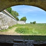 Vue depuis l'intérieur du port. Il faut imaginer que Brouage était ceinturée par l'eau