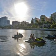 Palm Beach Waterfront, les flyboarders se préparent