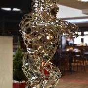 Wild Kong-Original stainless lace sculpture de Richard ORLINSKI