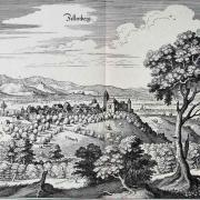 Zellenberg en 1663 d'après une gravure de Matthäus Merian